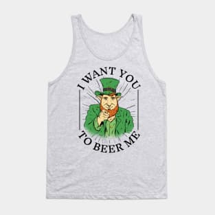 Uncle Leprechaun Wants You to Beer Up: Cheers to St. Pat's! Tank Top